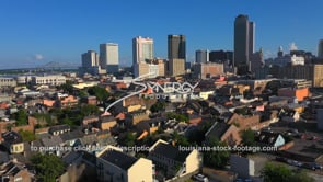1400 aerial view French quarter and New orleans CBD