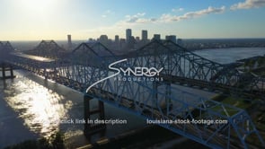 1410 dramatic aerial New Orleans drone view