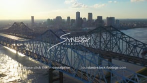 1413 Bridges reveal New Orleans downtown aerial