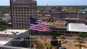 1582 Alexandria city hall reveals by American flag