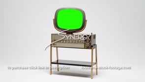 1690 Retro tv Philco predicta Siesta wide shot green screen replacement video