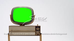 1692 Philco Siesta vintage television tv set left justified green screen