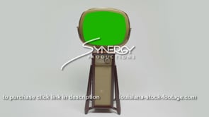 1757 Philco Continental model tv centered ws high angle green chroma key