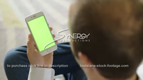 1863 swiping on iphone smartphone green screen
