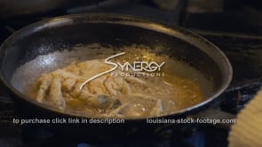 1883 cooking soft shell crab stock video
